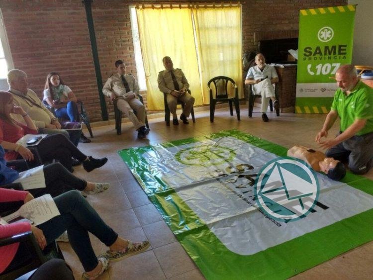 El SAME La Plata brindó capacitaciones en RCP para la comunidad de la Isla Martín García