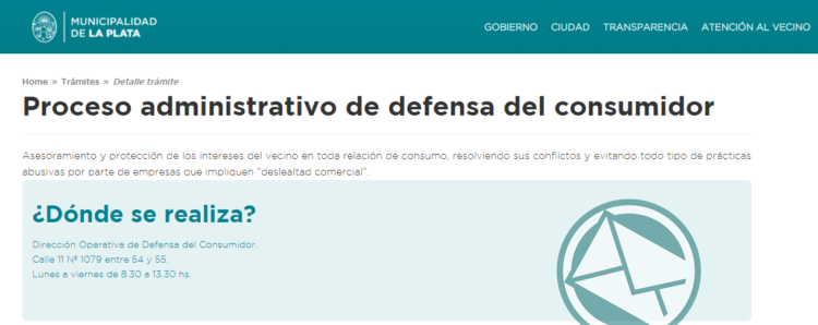 A partir del martes, Defensa del Consumidor de La Plata atenderá en su nueva oficina
