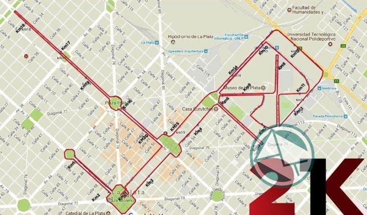 El "21K La Plata" tendrá nuevo recorrido en su cuarta entrega