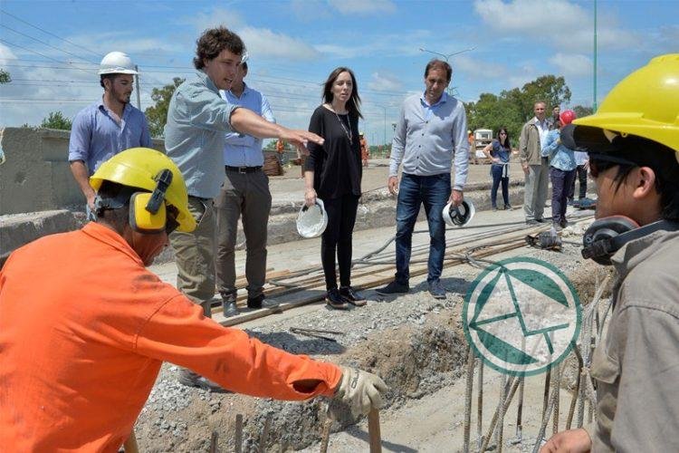 Vidal estuvo en Ensenada supervisando las obras del arroyo El Gato