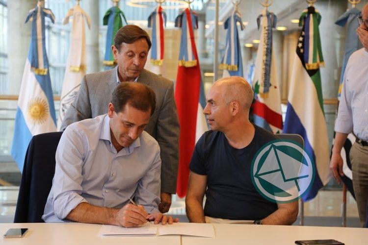 Garro y Larreta rubricaron convenio en cultura y turismo