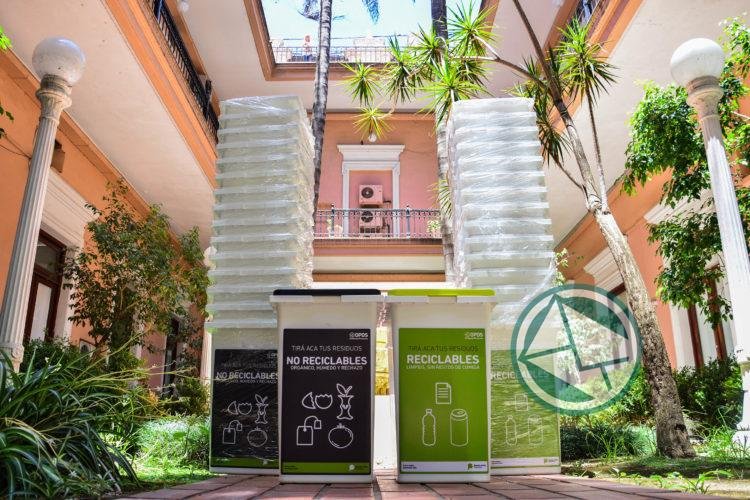 El OPDS entregó cestos para reciclado a Jefatura de Gabinete