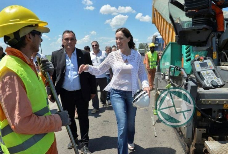 Recorrida de Vidal por obras en Pergamino Arrecifes y Salto 01