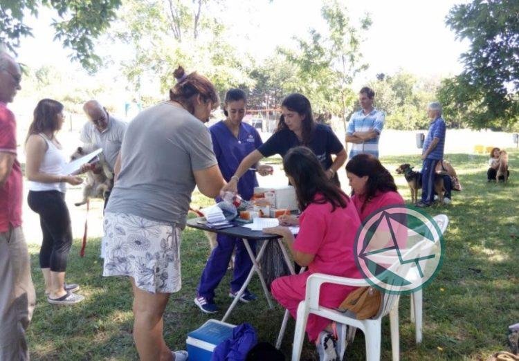 Se vacunó a más de 150 mascotas en El Rincón