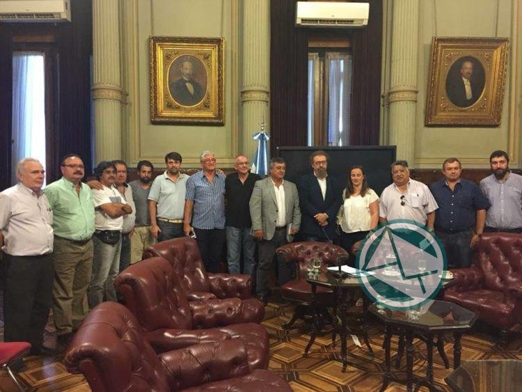 ATE Ensenada se reunió en el Congreso Nacional por el veto de la Ley de Industria Naval