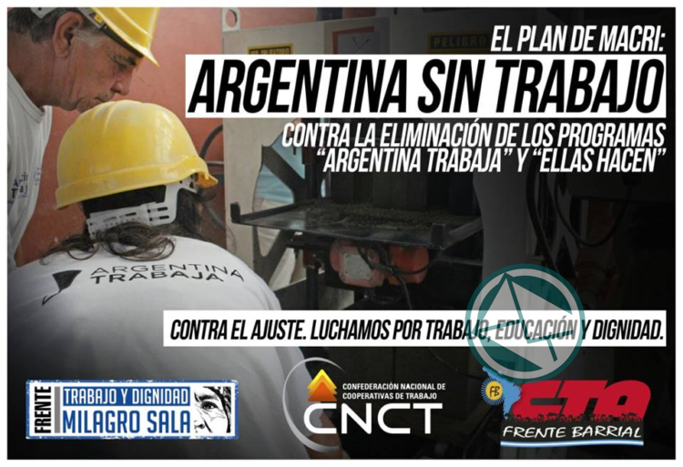 El plan de Macri es una Argentina sin Trabajo El plan de Macri es una Argentina sin Trabajo