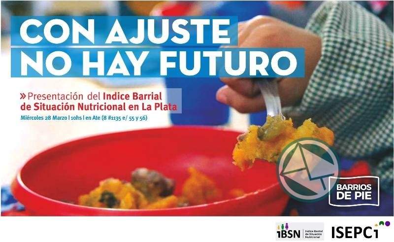 Se presentará el Informe sobre Situación Nutricional de la niñez en los barrios de La Plata