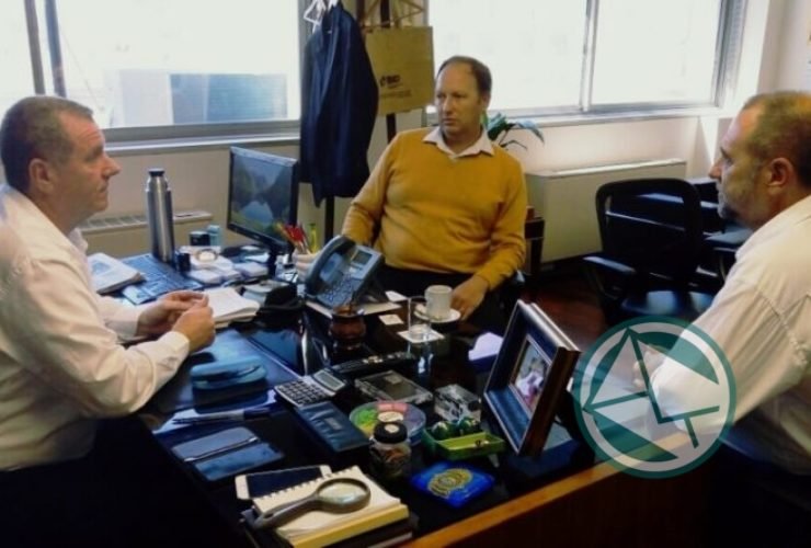 Con el subsecretario de Seguridad del Interior Gerardo Milman se juntaron Topich y Dagorret 1
