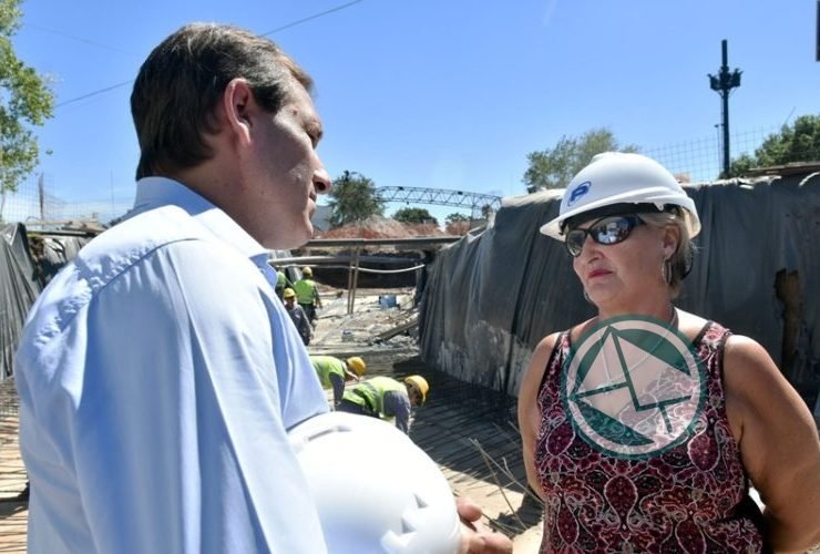 Garro paseó por las obras del derivador de la Avenida 131 Garro paseó por las obras del derivador de la Avenida 131 01