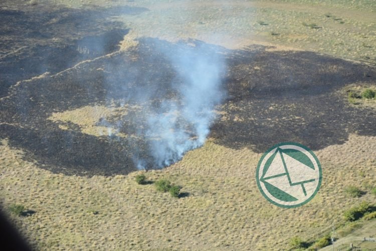 Informe sobre el control del fuego en pastisales de Los Talas realizados