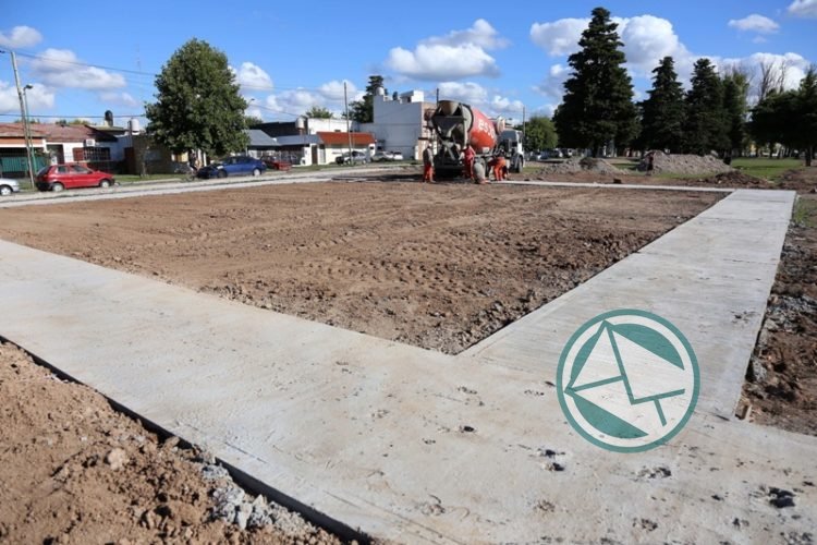 Comienzo de obras de un circuito aeróbico y una plaza de juegos sobre Avenida 72