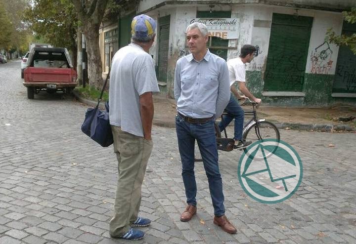 Labor de Cagliardi por distintos barrios de Berisso