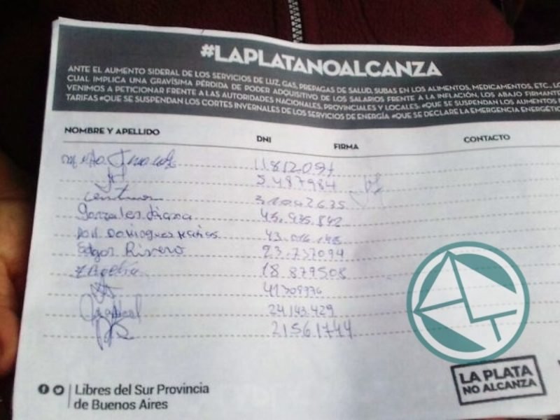 firmas contra el tarifazo 5