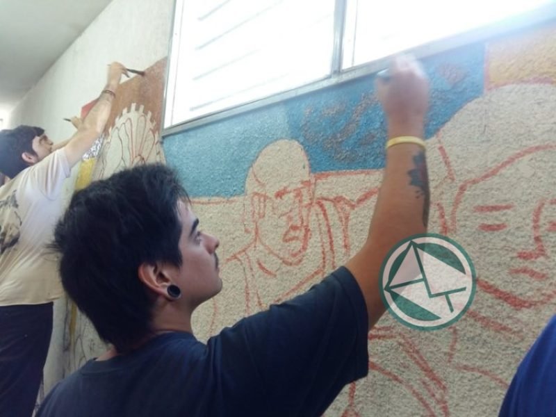 Mural de La Tallera en la Escuela Técnica 2 02