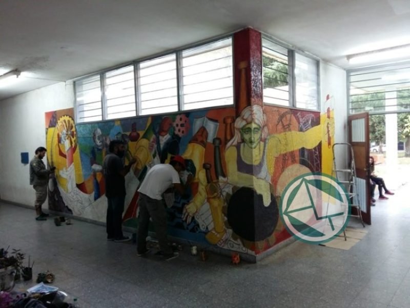 Mural de La Tallera en la Escuela Técnica 2 03