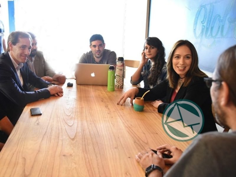 Vidal pasó por La Plata y estuvo en una empresa de software 3
