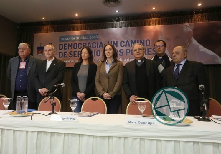 Vidal con la Iglesia Católica se autoalabó el trabajo social de la gestión Cambiemos 1