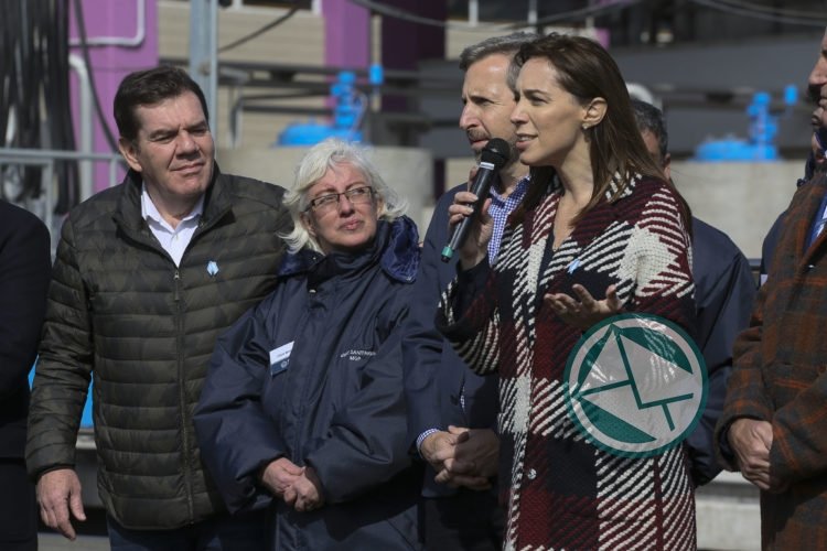 Vidal con el ministro del Interior en la inauguración de una planta depuradora en Mar del Plata Vidal con el ministro del Interior en la inauguración de una planta depuradora en Mar del Plata