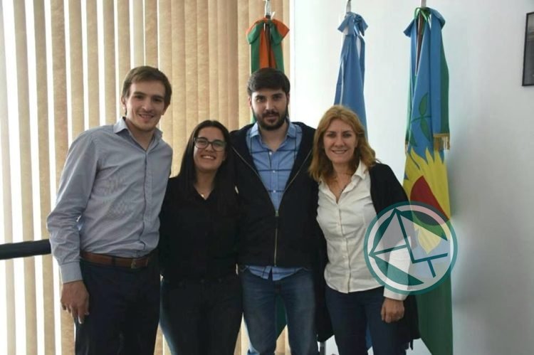 Angeloni y Villa Chiodo fueron a visitar a la diputada bonaerense Lorden