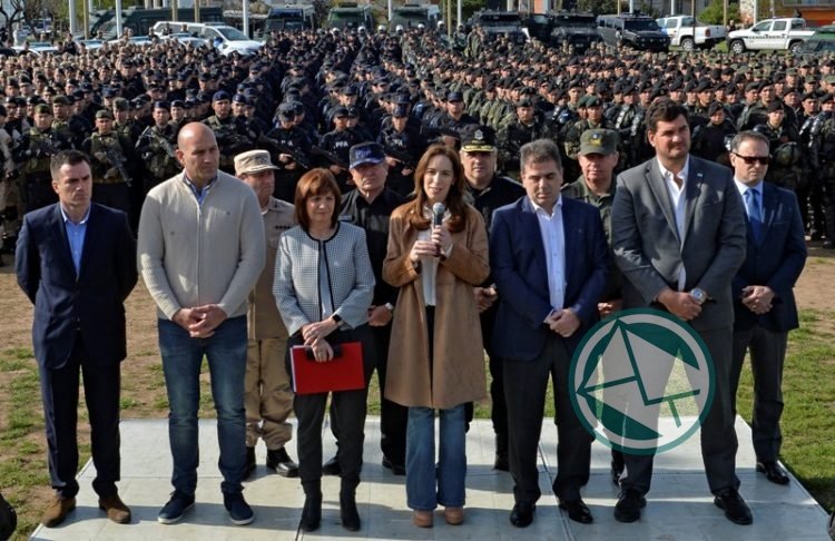 En Quilmes Vidal con Bullrich llenarán el conurbano con 1500 efectivos de las fuerzas federales