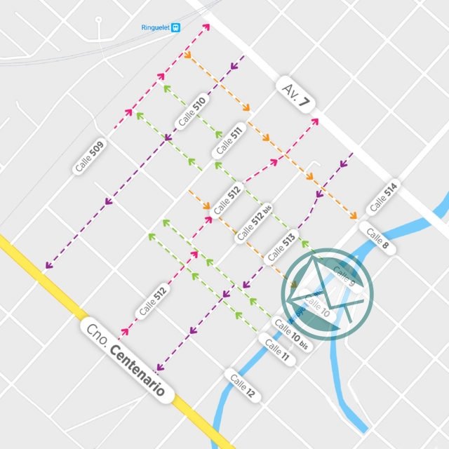 Modifican los sentidos circulatorios en distintas calles de Ringuelet