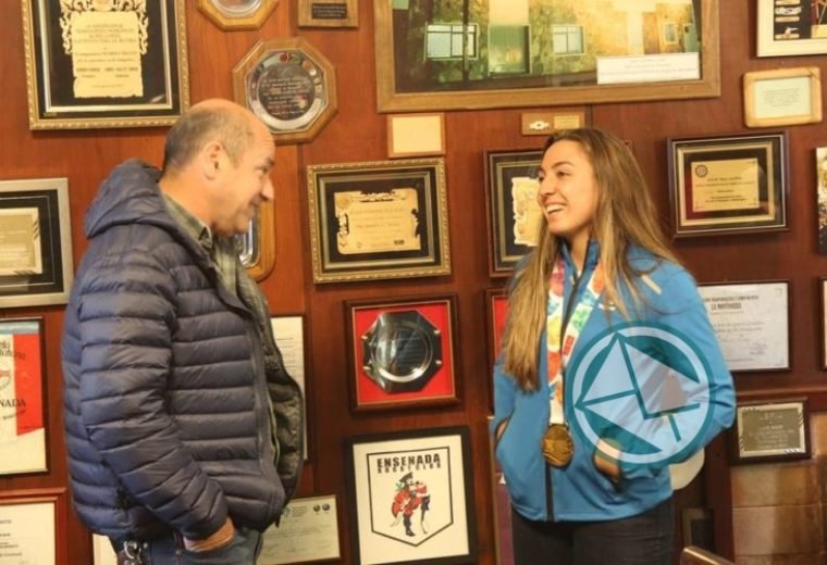 Secco recibió a Carolina Ponce, medalla olímpica en los JJOO de la Juventud4