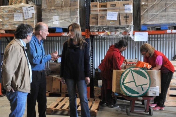 Vidal recorrió Banco Alimentario en Berisso