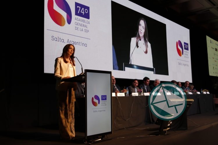 Vidal en Salta participó de la apertura de la Asamblea de la Sociedad Interamericana de Prensa