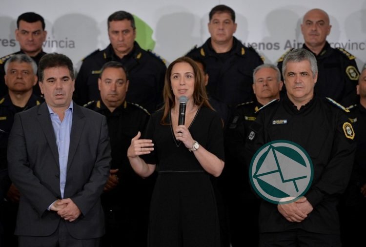 Vidal presesentó us gestión de transparencia en Policía Bonaerense