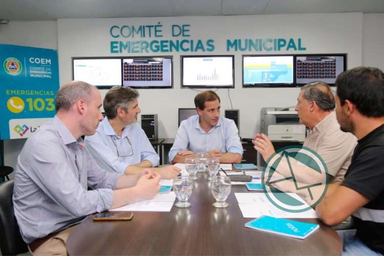 Garro recibió al ingeniero Romanazzi para seguir optimizando el sistema de monitoreo y respuesta municipal ante lluvias y tormentas