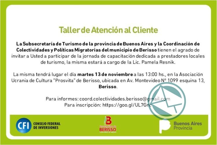 Jornada de Capacitación Turística destinada a las Colectividades