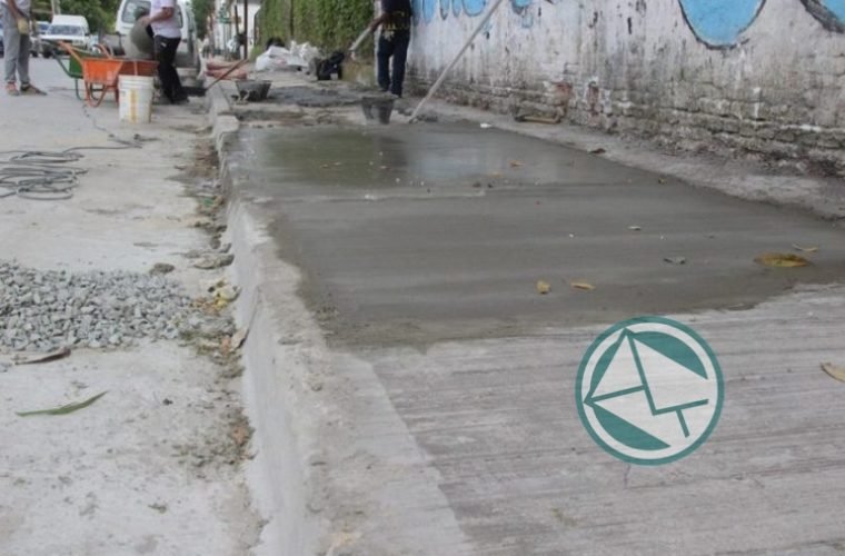 Renovación de veredas en el barrio El Dique 1