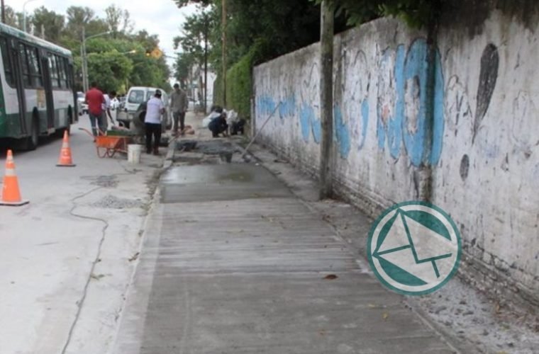 Renovación de veredas en el barrio El Dique 4