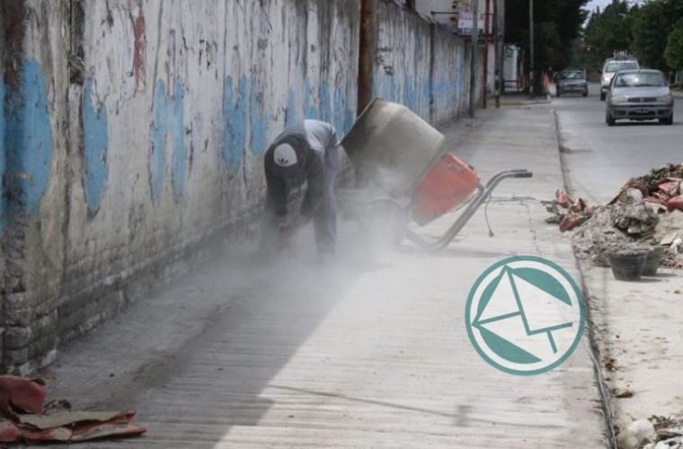 Renovación de veredas en el barrio El Dique 5