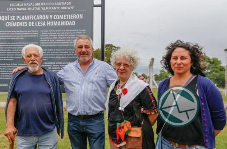 Señalización de la Escuela Naval como sitio de La Memoria 2