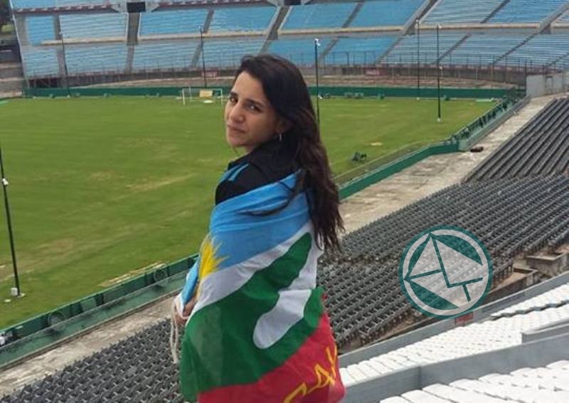 La boxeadora ensenadense "Maquinita" Gómez consagrada en Uruguay Dolores Maquinita Gómez en Uy1