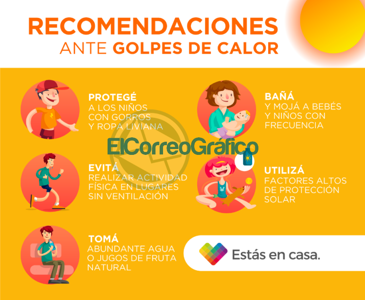 Recomendaciones para evitar golpes de calor por la elevada temperatura