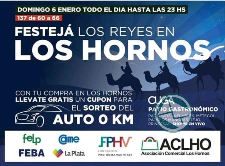 Se realizará el tradicional festejo de Reyes en Los Hornos