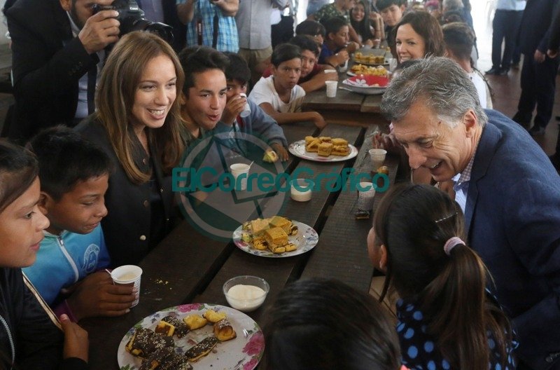 Vidal y Macri en el Centro Recreativo Nacional de Ezeiza