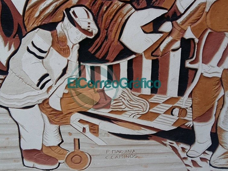 Mural en el Cuartel Central de los Bomberos refleja su trabajo comunitario