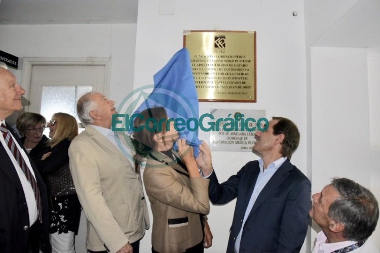 Garro acompañó a la Fundación Florencio Pérez en la entrega de donaciones al Hospital San Juan de Dios