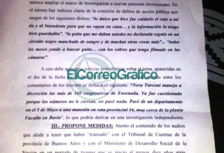 Ampliación de denuncia penal contra Secco y Schneider 3