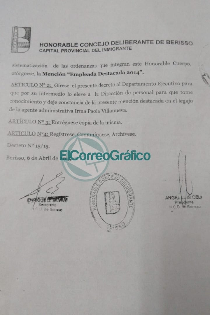Ni Nanni ni Sargaduy reconocieron a la empleada municipal al poner a funcionar la web del Concejo Empleada Destacada 2014 Irma Paula Villanueva 2