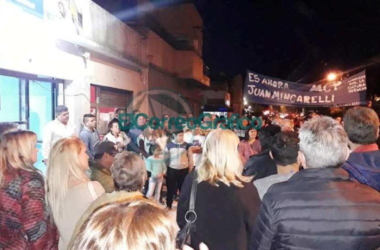 Mincarelli en la inauguración de una unidad básica afín a su precandidatura 13