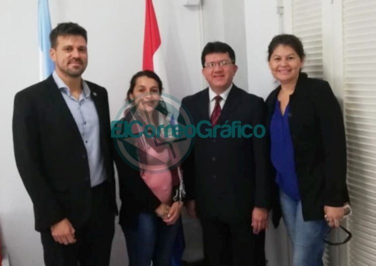 Reunión con el flamante Cónsul del Paraguay en La Plata