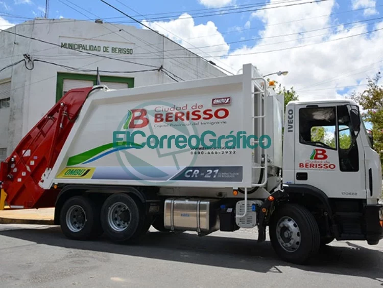 Camión de recolección de residuos habituales Berisso