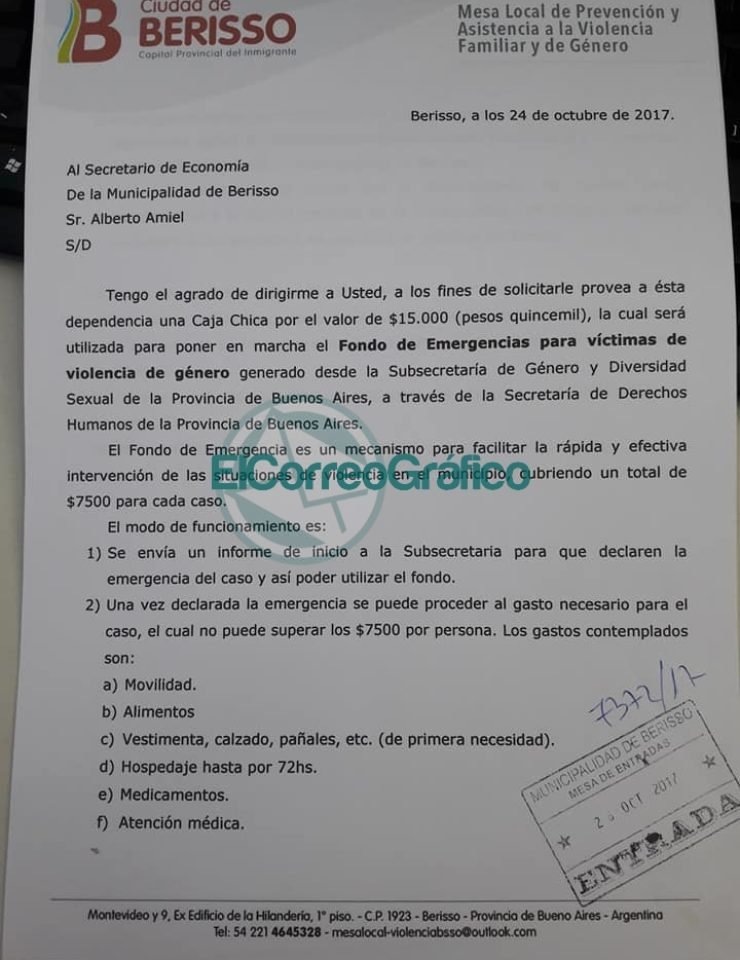 Fondo de Emergencia para Víctimas de Violencia de Género 1
