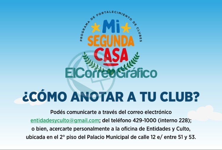 Los clubes de La Plata ya pueden registrarse para recibir fondos del programa de fortalecimiento