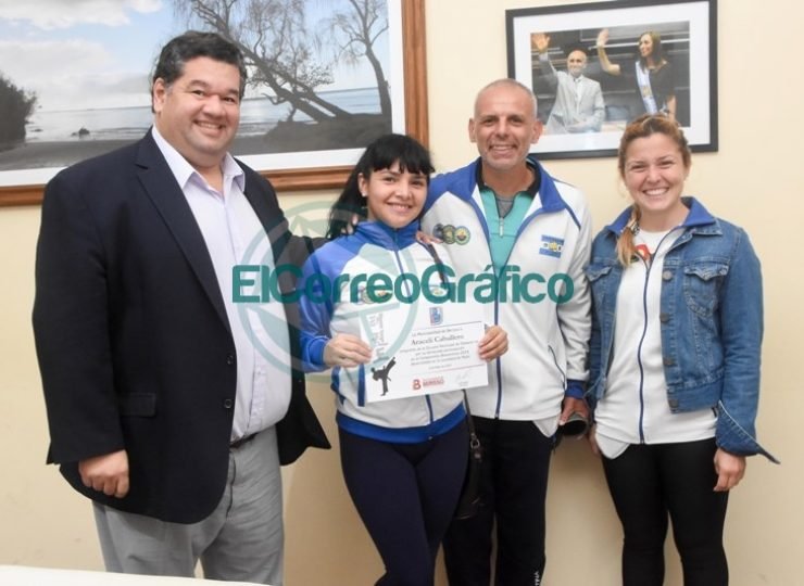 Nedela recibió a alumnos y profesores de la Escuela Municipal de Taekwon-do 2