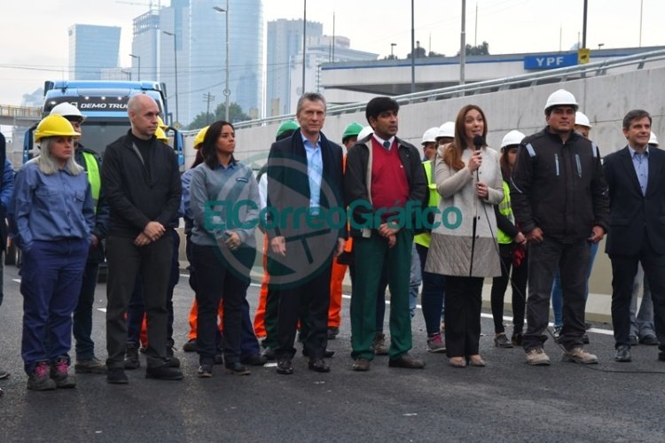 Vidal, Macri y Larreta inauguraron el Paseo del Bajo